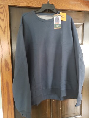 GH Bass & Co. Men's Pullover Crew Neck Sweater, XXL, Blue, New with tags