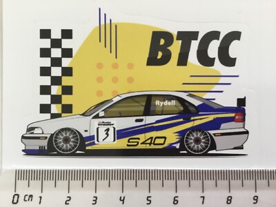 Sticker / Aufkleber, Volvo S40 #3, R.Rydell, BTCC