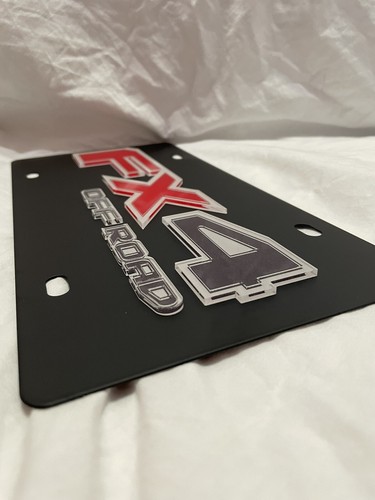 Ford FX4 Off Road tag 2015-2020 logo style carbon steel vanity license plate - Bild 2 von 3