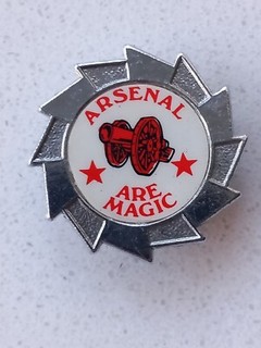 ARSENAL ARE MAGIC INSERT 1970s BADGE