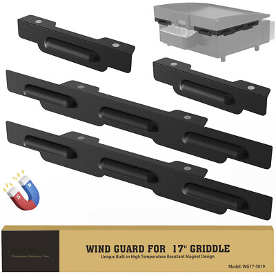 Wind Guards for Blackstone 17  Griddle,Grill Accessorie Protect Flame Hold Heat