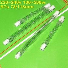 10PK lamp J Type 100W to 500W Watt T3 240V R7S 78mm 118mm Double Ended Bulb