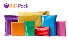 Coloured Mailing Bags Strong Polythene Postage Plastic Postal Mail Seal All Size