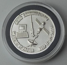 353rd Communications We Get it up Faster Challenge Coin