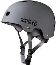 Brand New OUTDOOR MASTER OM-SKB Multi-Sport Helmet Matte Gray SIZE MED 