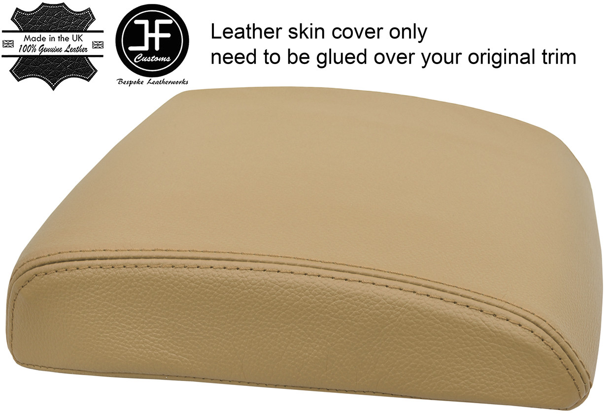 BEIGE TOP GRAIN REAL LEATHER ARMREST LID COVER FITS NISSAN PATROL Y61 9713 eBay