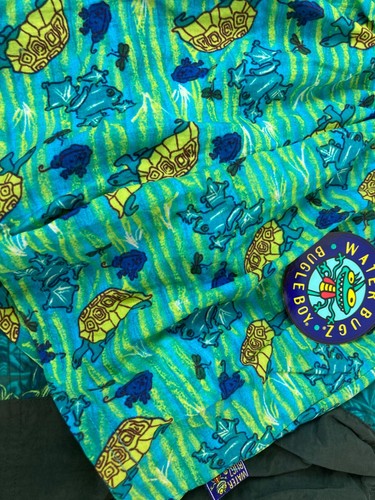 (2) Little Boys Bugle Boy Water Bugz Swim Trunks Green Blue Turtle/Frogs Sz XL - Picture 3 of 17