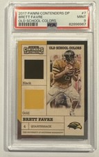 2017 Panini Contenders Draft Picks #7 Brett Favre Old School Colors PSA 9 MINT