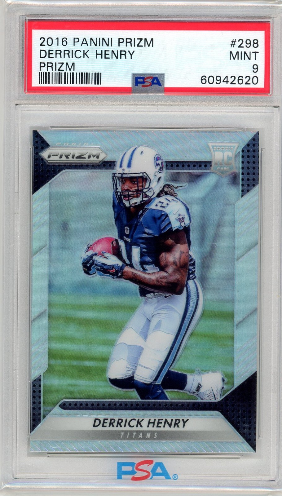 Derrick Henry 2016 Panini Prizm Rookie Silver Prizm PSA 9 Titans Ravens