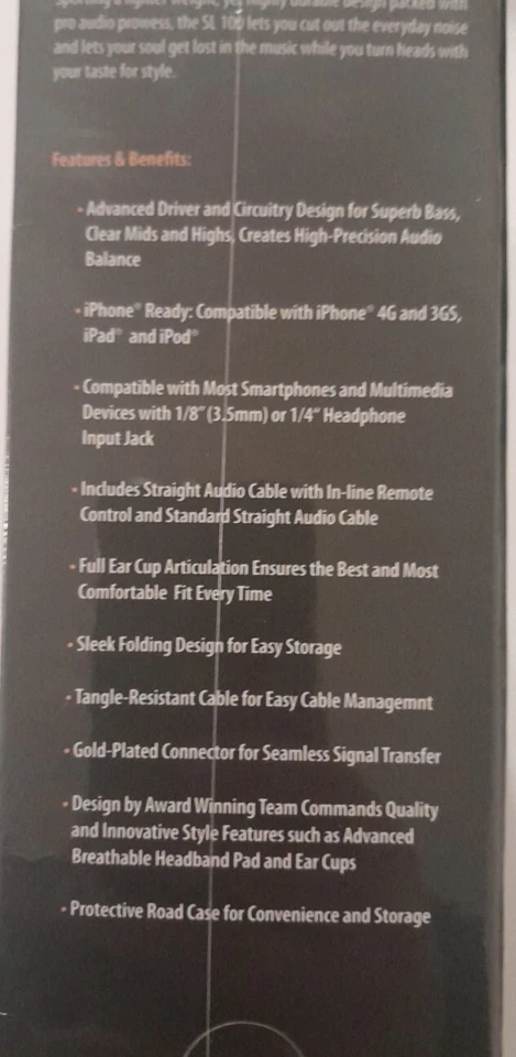 Nuevos auriculares intrauditivos SOUL by Ludacris SL100 ultra dinámicos negros/rojos Foto 3 de 4