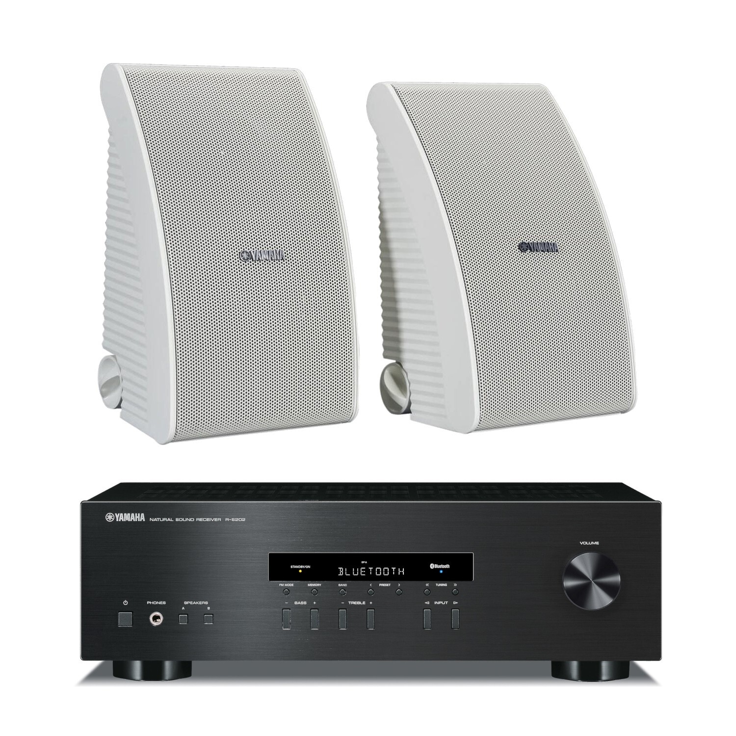 Yamaha NS-AW592WH Indoor Outdoor Speaker White and Yamaha R-