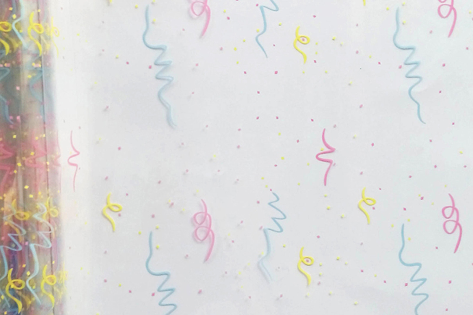 PASTEL PARTY STREAMER CELLOPHANE ROLL for Gift Hamper Wrap & Packaging - 20m
