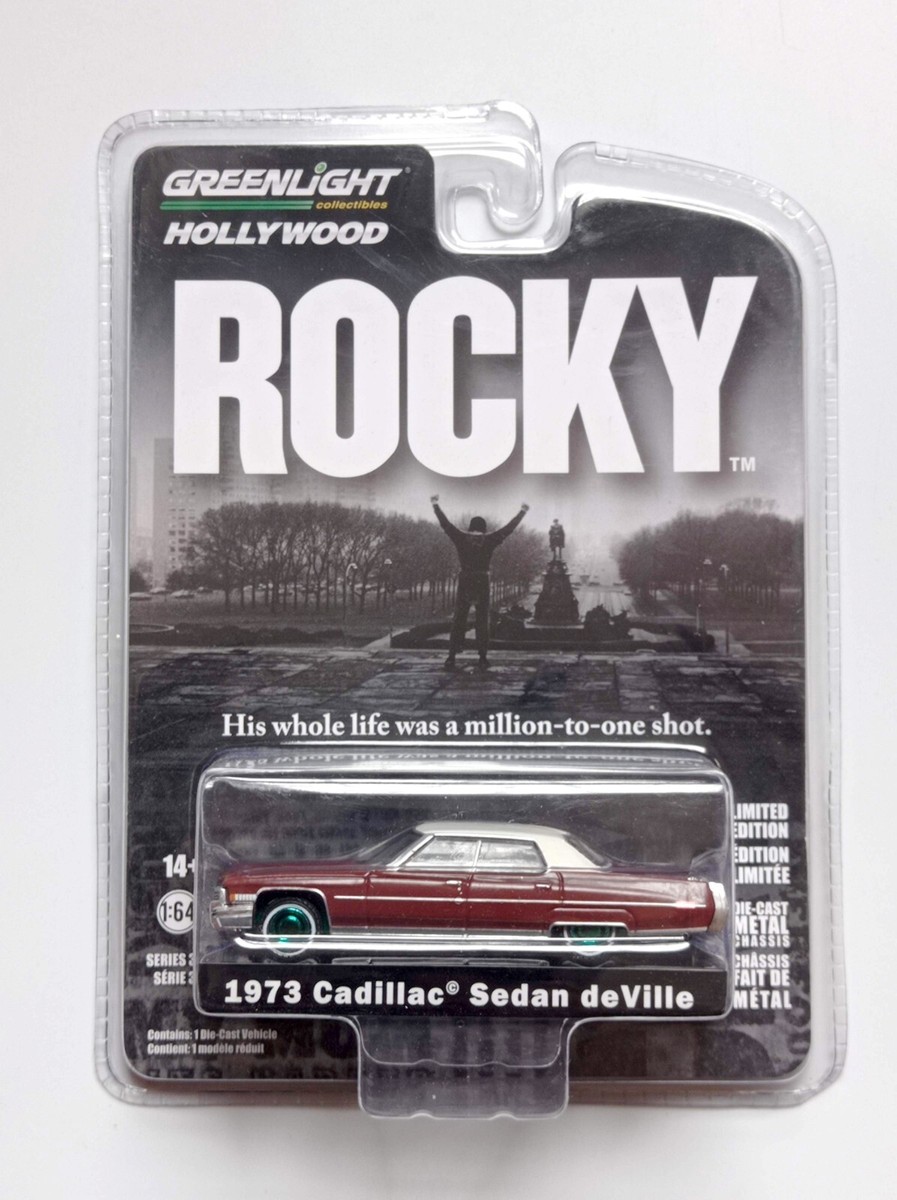 グリーンライト Rocky series 73'Cadi Deville/C10 1973 Cadillac Sedan DeVille 'Rocky' - 1/64 Greenlight