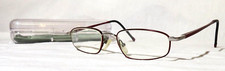 St. Moritz, STM AL04 frame, 49-18-135 Burgundy  Gray metal eyewear