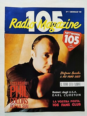 RADIO 105 MAGAZINE 1-1990 PHIL COLLINS +POSTER PHILIPS Match Line Basket