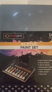 Craftgear Acrylic Paint Set 16 Pieces Ebay