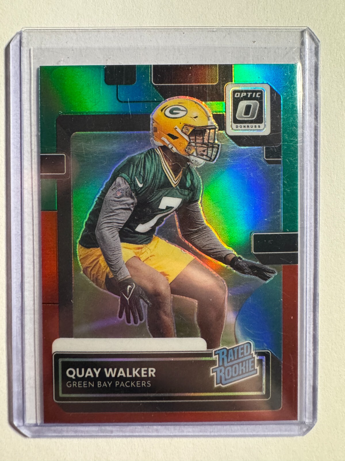 K302,471 - 2022 Donruss Optic RR Preview Red and Green #356 Quay Walker