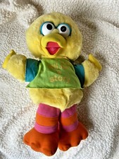 Big Bird Talking Tell Me A Story Plush Sesame Street 1993 Stuffed 14" WORKS