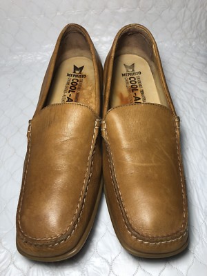 Mephisto Cool-Air Loafers Mens 8.5 Brown Leather‎ Slip On Comfort Casual Shoes Men main image 4