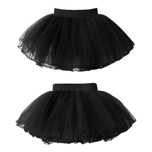 Kids Girls Tulle Layered Ballet Dance Tutu Skirt Elastic Waist Mesh Party Skirts - Picture 2 of 79
