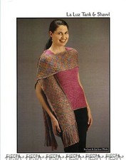 La Luz Tank Shawl - Fiesta Knitting Pattern - Women 36" - 44"