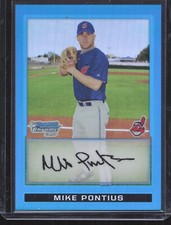 2009 Bowman Chrome - Prospects Mike Pontius #BCP157 Blue Refractor /150