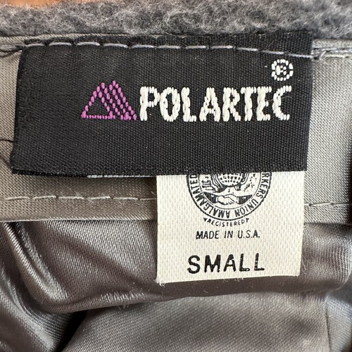 Vintage Polartec Cabbie Newsboy Hat Union Made in USA Size Small Gray Cap Fleece - Picture 8 of 10