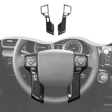 Carbon Fiber Inner Steering Wheel Cover Trim Panel Frame Trim For 4Runner 2010+