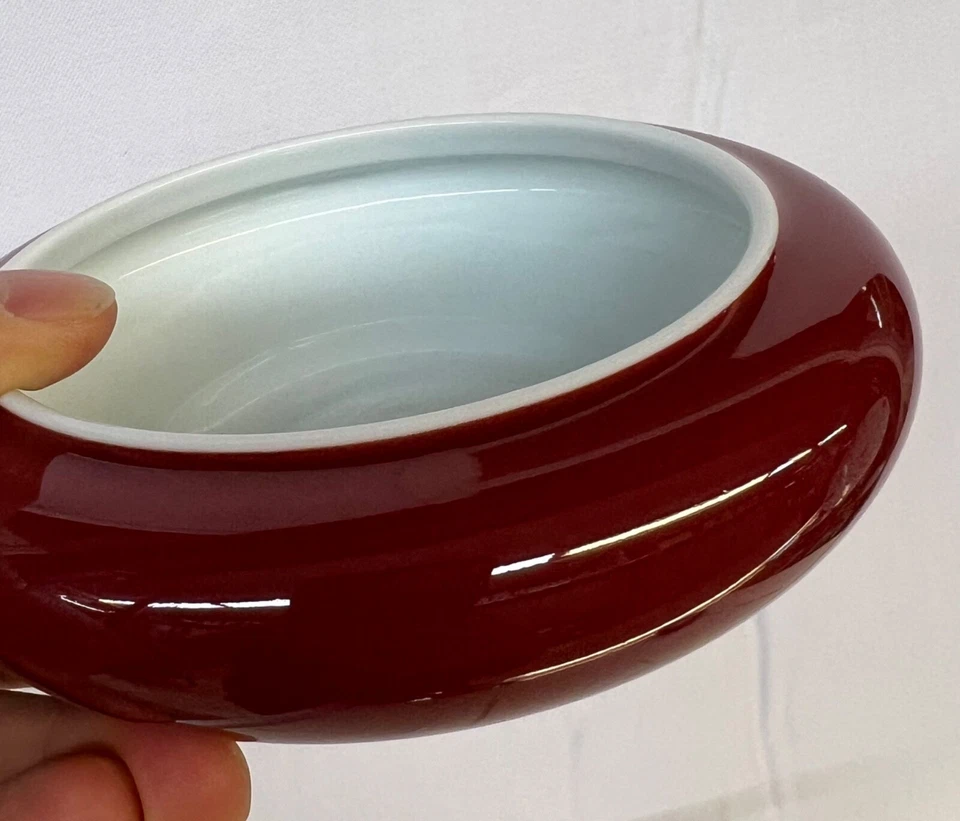 Lavadora china antigua de porcelana. W 5 1/4 pulgadas. Kangxi Foto 3 de 4