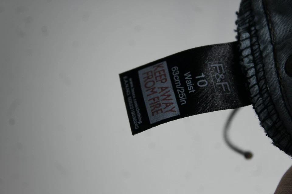 F&F Womens Denim Mini Skirt -Blue - Size 10 (v-z10) - Image 3 of 3