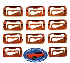 68-80 GM Front Windshield Rear Window Reveal Moulding Molding Trim Clips 10pc XX