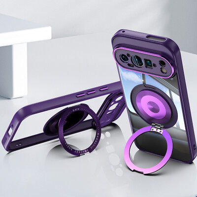 For Google Pixel 10 Pro XL 9 Pro 8A Shockproof Case Magnetic Ring Stand Cover