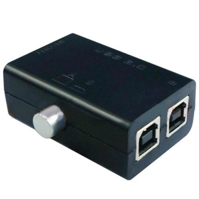 USB Device Sharing Share Switch Box Hub 2 Ports PC Computer Scanner Printer e