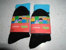 2 PAIR Bombas Sesame Street Elmo Oscar Medium Black  Blue Socks NEW