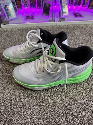 Puma MB 0.2 La Melo MelO's, Men s 11 Low Sneakers Electric Green White Galaxy