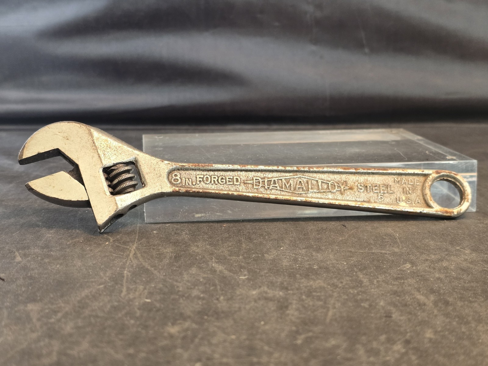 Vintage Diamond Calk Horseshoe  Diamalloy 8 Inch Adjustable Wrench Made In USA