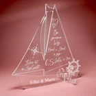 Gift Iron Wedding Personalised Ship Acrylic 65 Years Wedding Present