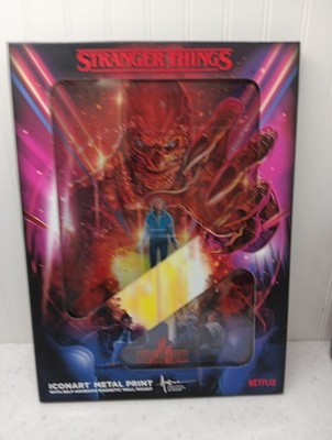 Stranger Things ICONART Metal Print Wall Mount Magnet new open box     
