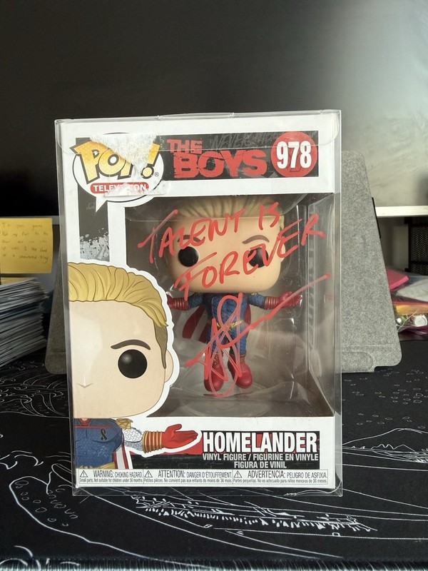 Funko Pop! Television The Boys Homelander #978 Autographed w/ Protector | JSA