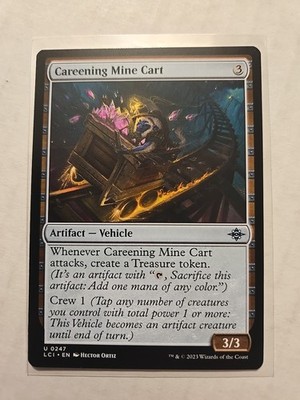 Careening Mine Cart - Lost Caverns of Ixalan - LP - Uncommon - Vehicle - MTG 