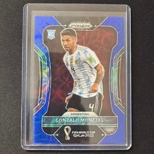 🔌IU 2022 PANINI PRIZM FIFA WORLD CUP QATAR BLUE CHOICE /135 RC GONZALO MONTIEL