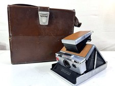 Polaroid SX-70 Land Camera Model 1 Brown Leather  Case -As Is Parts Or Repair