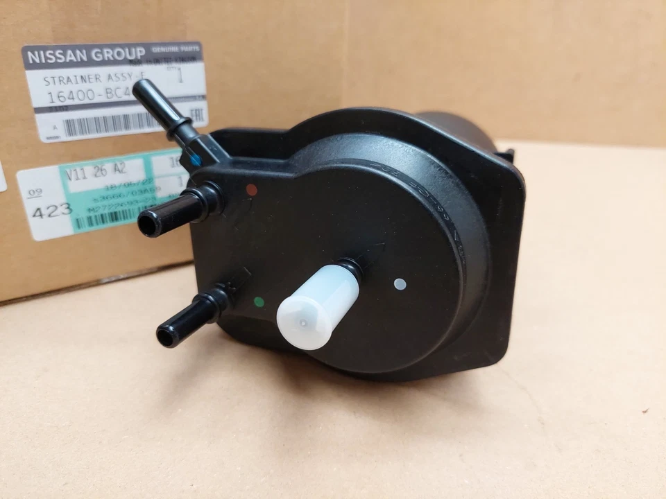 Filtro de combustible Nissan Juke F15 1.5d 2010-2014 16400BC40A Micra Note genuino NUEVO Foto 2 de 4