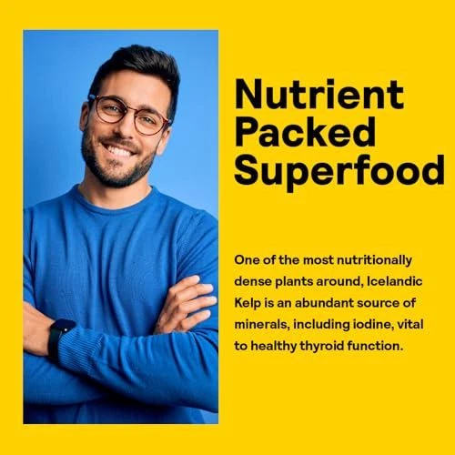 Nature s Life Icelandic Kelp 41 mg Comprimidos - Suplemento de Yodo y Tiroides - - - Foto 4 de 4
