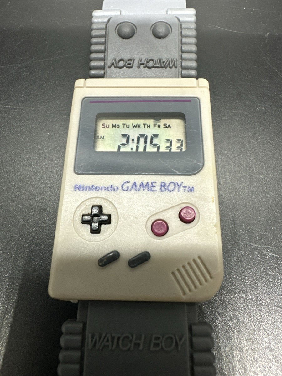Rare Vintage Nintendo Watch Boy Game Boy Mani 1992 GBE-002 Works