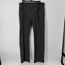 Prana Brion II Pants Gray Men s Size 34x32 Standard Fit Stretch Travel Hiking
