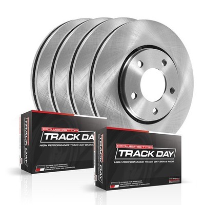 TDBK108 Powerstop 4-Wheel Set Brake Disc and Pad Kits Front & Rear for Lancer