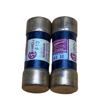 Lot of 2 Bussmann Limitron JKS-30 Class J Quick-Acting Current-Limiting Fuse F13
