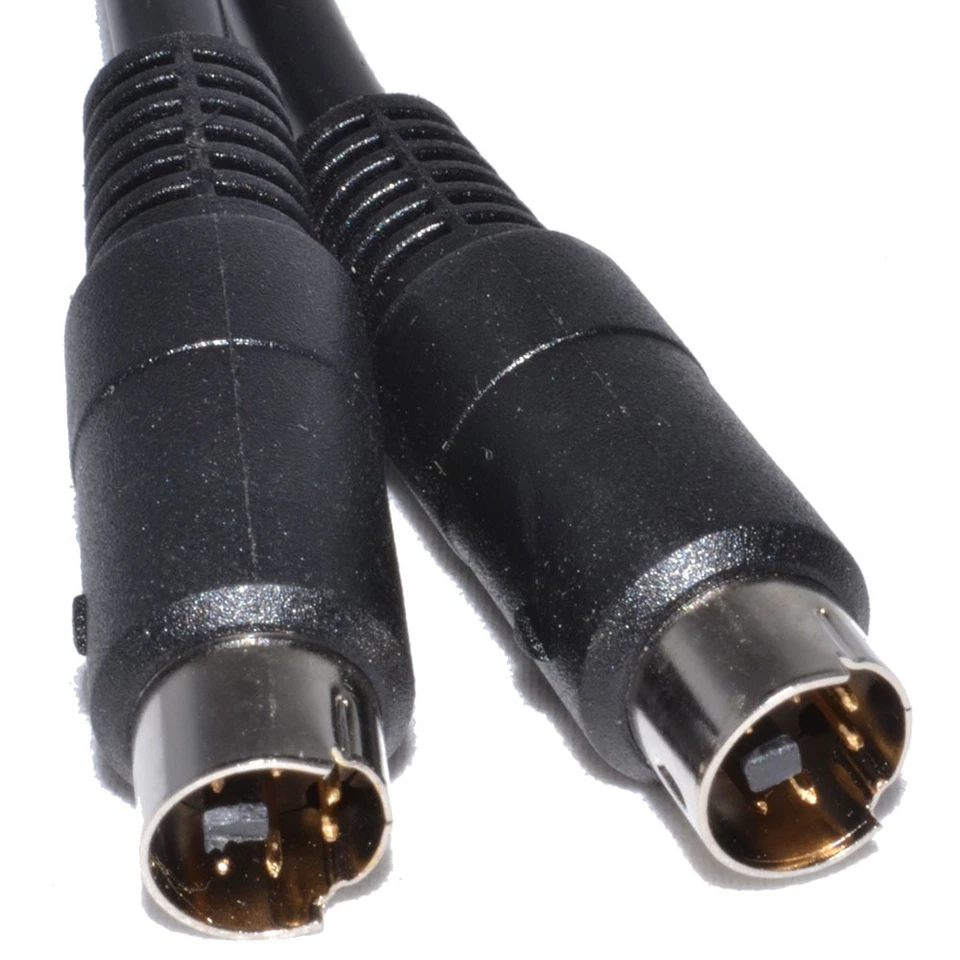Câble Mini Din Plug 1,5 m 6 broches vers 6 broches Mini Din Plug PS2 - Photo 1/1