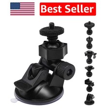Durable 2nd Gen Suction Mount for Dash Cameras - Easy Install  360  Flexibility